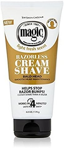 SoftSheen-Carson Magic Razorless Cream Shave - Bald Smooth Head Maintenance, 6 oz by Magic