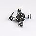 HUBSAN H111 Nano Q4 4-Channel 6 Axis Gyro Mini RC Quadcopter with 2.4Ghz Radio System Mode 2 RTF- Carton Case Black