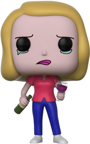 Funko Pop! Animation: Rick and Morty Beth with Wine Glass Collectible Figure