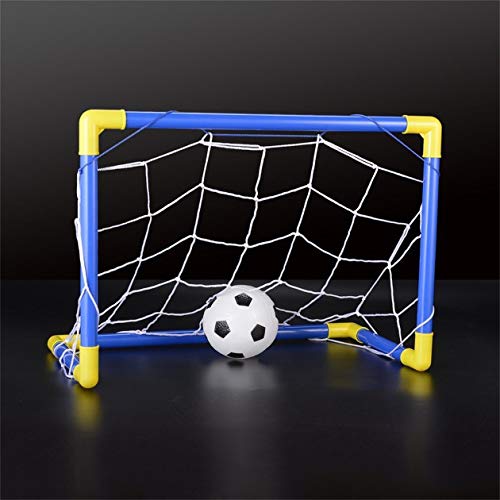 image for Heraihe Folding Mini Football Soccer Goal Post Net Set with Pump Kids 