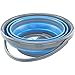 Foldable Silicone Collapsible 2.65 Gallon Bucket - Durable Blue Storage Container for Camping, Outdoor, Travel, and Household Use by Southern Homewares