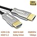 MavisLink 4K Fiber Optic HDMI Cable 75ft, High Speed HDMI 2.0 Cable, 18Gbps, Supports HDR, ARC, Directional Fiber HDMI Cord, Compatible with PS5/Blu-ray/TV Box/HDTV/Projector