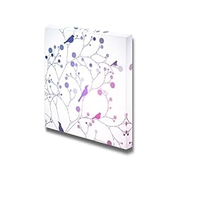 Birds on The Tree Branches Retro Style Wall Decor