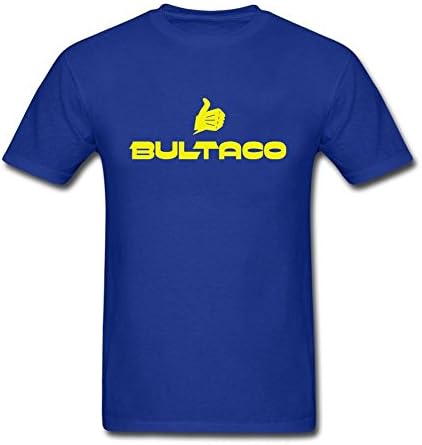 Bultaco Logo France Golden Design Mens Crewneck Printed Shrits
