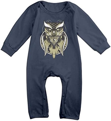 OLGB Newborn Owl Eye Long Sleeve Bodysuit Outfits 12 Months