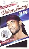 Dream Deluxe Du-Rag Glitter Pink - Smooth & Thick, Superior Quality, Stretchable, Wrinkle Free, 100% Polyester