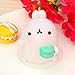 Cute Rabbit Toy, Balakie Kawaii Kids Toy Phone Decor Keychain Key Ring Stress Relieve (One Size, G)
