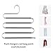 VEHHE Pants Hangers Space Saver Trousers Hangers 6 Set S-Type Space Saving Non-Slip Closet Storage Organizer for Pants Jeans Trousers Skirts Scarf