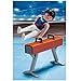 Gymnast on Pommel Horse