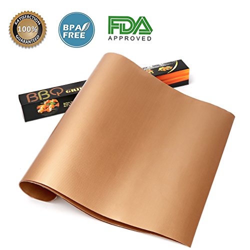YORLFE Non-Stick Heavy Duty Oven Liners(3-Piece Set)-Thick,Heat Resistant Fiberglass Mat-Easy to Clean-Reduce Spills, Stuck Foods and Clean Up-Kitchen Friendly Cooking Accessory,FDA Approved