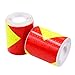 viewm Waterproof Reflective Pavement Marking Tape Outdoor Hazard Safety Caution Reflection Tape Warning Arrow Sticker, 2 Inch x 3.28 Yard / 5cm x 3.0m Per Roll, 3 Rolls, High Visibility Red & Yellow