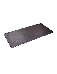 SuperMats Heavy Duty Equipment Mat 13GS Made in U.S.A. for Indoor Cycles Recumbent Bikes Upright Exercise Bikes and Steppers (2.5 Feet x 5 Feet) (30-Inch x 60-Inch)