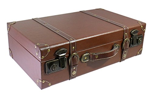 Unique & vintage & distressed wooden suitcase w…