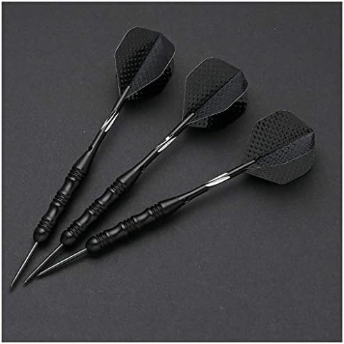hopewey Darts Set, 3 Pcs profi Steeldarts Steel Tip Darts Set Darts (Steel Darts) with flights, shafts, storage box D12
