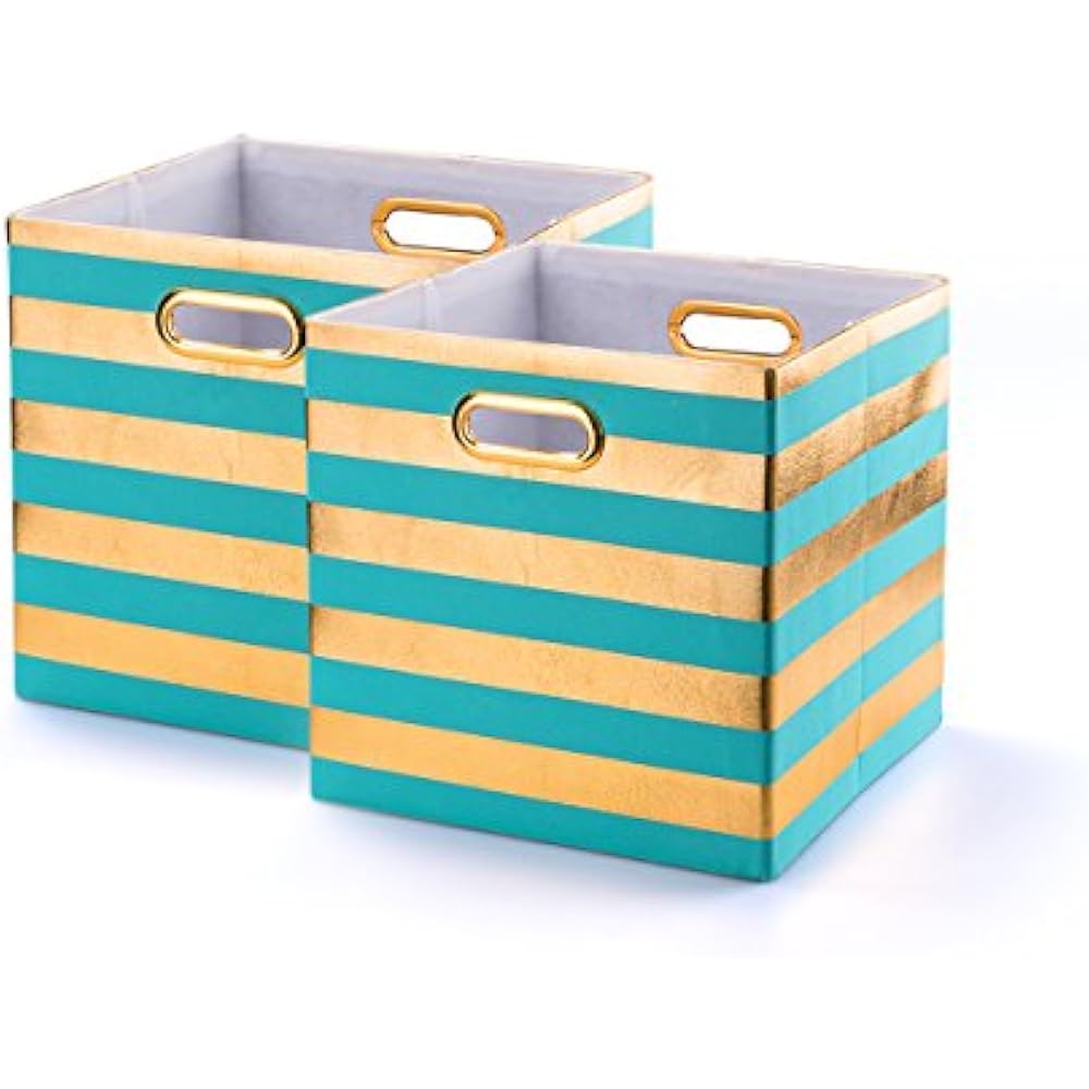 Decorative Storage Cubes,Pretty Cheap Foldable Linen Fabric Bed Bins Baskets For eBay
