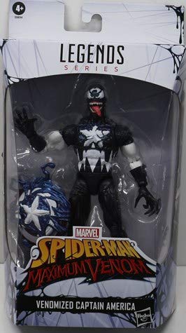 Hasbro Marvel Legends Series 15 cm große Venomized Captain America Action-Figur, Premium-Design und 2 Accessoires