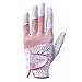 Henzzle Women's Golf Gloves Synthetic Leather Both Hand (Pink, Small)