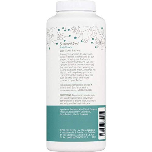 Summer's Eve Feminine Powder, Cotton Breeze, 8-Ounces, 2-Pack