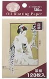 Japanese Premium Oil Blotting Paper 120 Sheets Large 10cm x7cm