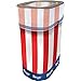 Patriotic Multicolor Pop-Up Plastic Trash Bin - 22