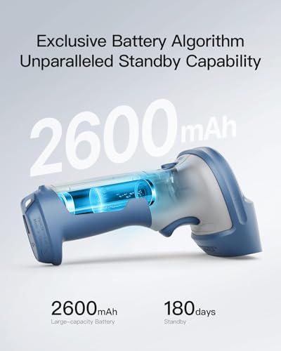 Inateck BCST-73 2D Wireless Bluetooth 5.0 and 2.4GHz Barcode Scanner