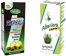 Aloevera Juice - 500ml + Shudh Triphla Ras - 500m Combo Pack by Swadeshi Ayurved Pharmacy