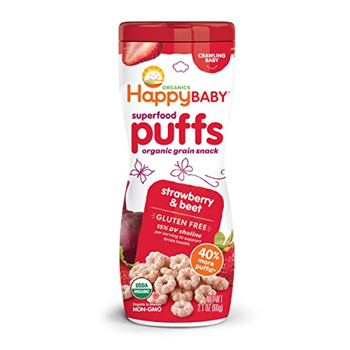 Happy Baby Organic Superfood Puffs, Strawberry Beet, Ounce