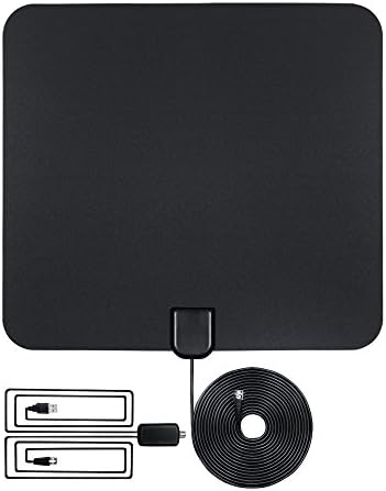 TV Antenna Indoor HDTV Digtial HD Antennas Leaf Antenna - 50 Miles Long Range - 10ft Coax Cable
