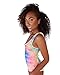 iHeartRaves Rainbow Tie Dye Zip-up One Piece Bodysuit (X-Large)