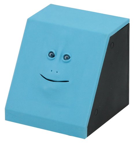 Takada Collection Face Bank - Coin Bank with a Face (Blue) From