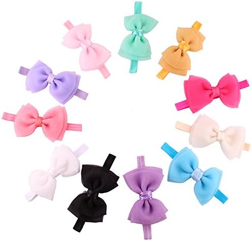 My Little Baby 11PC Babys Girls Flower Sequins Bowknot Photography Hairband Headband