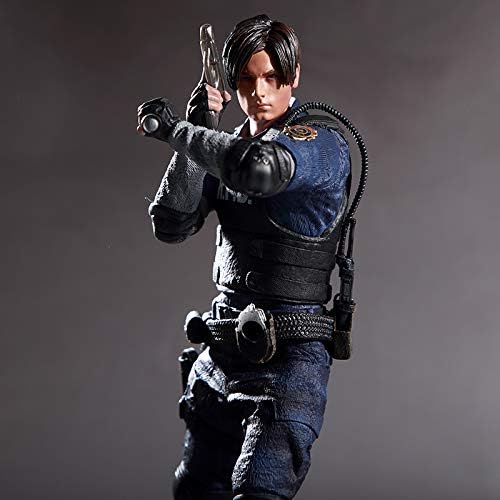 JINGLU Resident Evil 2 Leon Scott Kennedy Incoming Service Model Character Police Game Model Peripheral Statuary Decoration 32CM