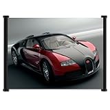 Bugatti Veyron Exotic Sports Car Fabric Wall Scroll Poster (24