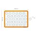 HOTPOP 2-Pack Silicone Baking Sheet Set - No-Stick Cookie Sheets for Baking with Outlined Silicone Mats for Macarons, Pastries, Buns, Bread - 16.5