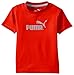 PUMA Little Boys' No.1 Logo Tee, Fire Orange, 6