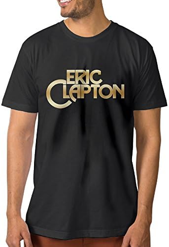Eric Clapton Gold Logo Black Men's T-shirts