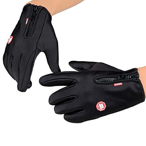 Heraihe Unisex Ski Gloves Snowboard Gloves Motorcycling Touchscreen Winter Snow Windstopper Outdoor Riding Non-Waterproof Gloves