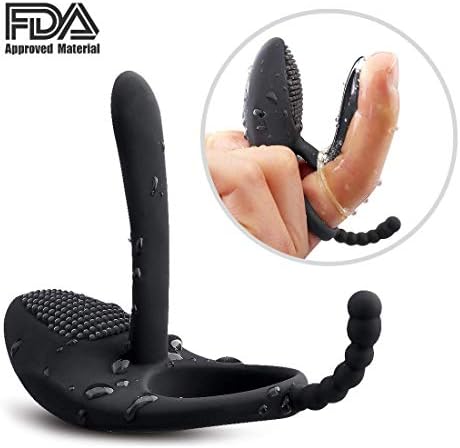 Men's Power Toy Strong Vibration Delay Ring Silicone Massage Ring Waterproof Suitable for Couples Resonance