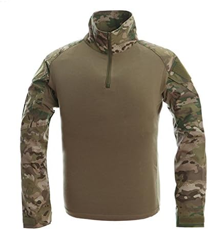 Gregsia Sasa Camouflage T-shirts Army Combat Tactical Military Men Long Sleeve T-Shirt CP XXXL