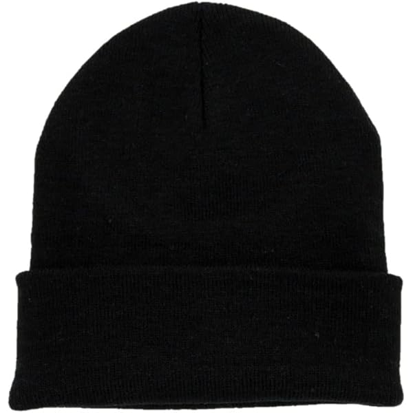 帽子 CALME _loose fit beanie BLACK Black Winter Knit Sherpa Beanie Hat w/Earflaps & Fleece Lining