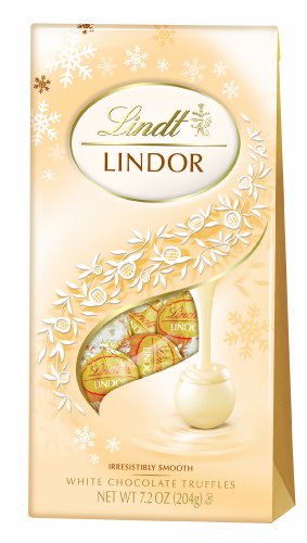 Lindt LINDOR White Chocolate Holiday Truffle