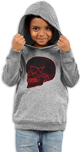 DuYueYang Red Skull Kid Child Hooded Pullover Sweater