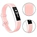 Vancle for Fitbit Alta HR/Ace Bands and Alta Bands, Adjustable Replacement Accessories Wristbands for Fitbit Ace/Alta and Alta HR, Silver Gold Pink, Small