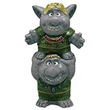 Westland Giftware Disney Frozen Trolls Magnetic Ceramic Salt & Pepper Shaker Set, Multicolor