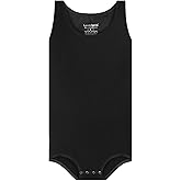 Landofgenie Mens Cotton Sleeveless Bodysuit Solid One-Piece Pajama Rompers for Men