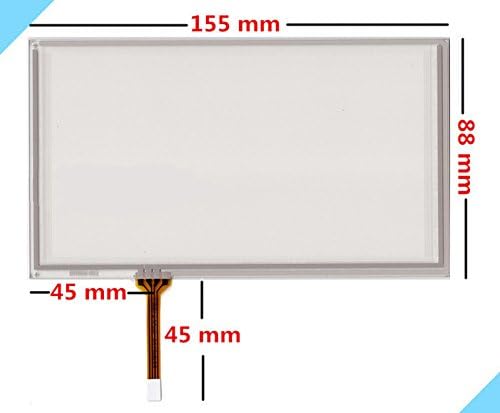 6 6.2 inch 4 wire 155mm88mm Resistive Touch Screen Digitizer HSD062IDW1 A00 A20 TM062RDH03