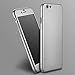 iPhone 6S Plus/6 Plus Case, iCoverCase Ultra-thin Hard Hybrid PC 360 All Round Body Coverage Protective Case Skin Cover with Tempered Glass Screen Protector for iPhone 6s Plus/6 Plus 5.5 inch (Silver)