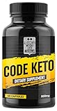 Keto Diet Pills - Fat Burner Weight Loss Supplement for Keto Diet - Boost Energy and Metabolism - Best Ketosis Supplement for Women and Men - Code Keto - 60 Capsules