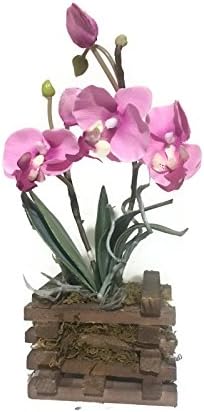 Decorative Artificial Orchid Flower w/ Plant Stand - (Pink)