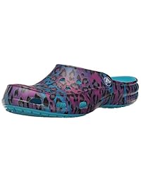 Crocs Women's  sail Graphic Clog   Casual Comfort Mule   Lightweight Water Shoe